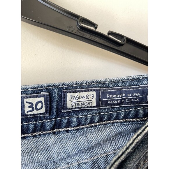 Miss Me Style JP6048T3 Straight Chain Studs Fleet De Lis Blue Jeans Size 30 - Picture 5 of 14